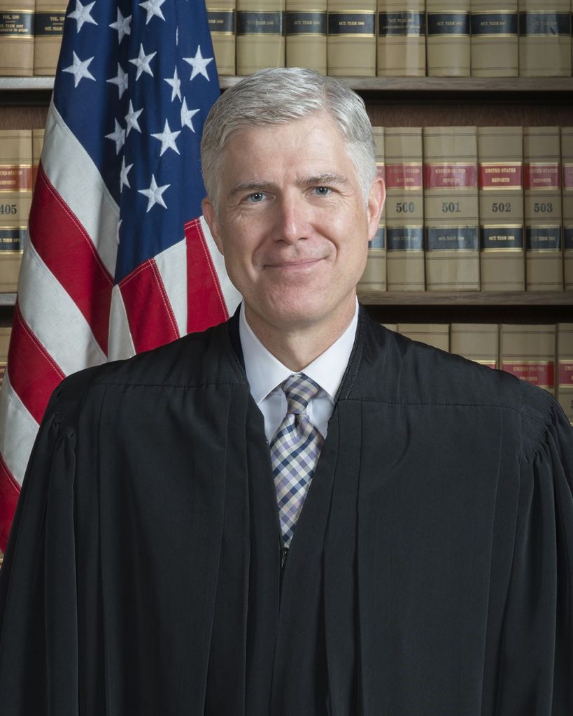 Current Supreme Court Justice Neil Gorsuch